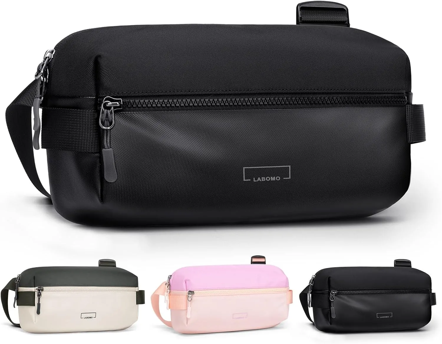 Fanny Pack Crossbody Bag for Women and Men, Waterproof Sling Bag with Adjustable Strap, Fashion Waist Pack for Traveling Hiking