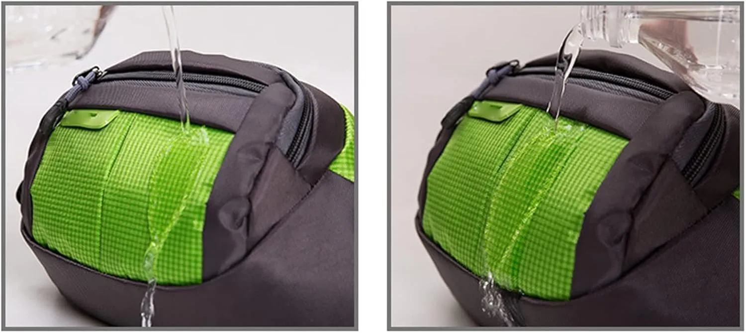 Fanny Pack Men's Nylon Portable Waist Bags Women's Outdoor Sports Waist Bags Waterproof Waist Bag (Green)