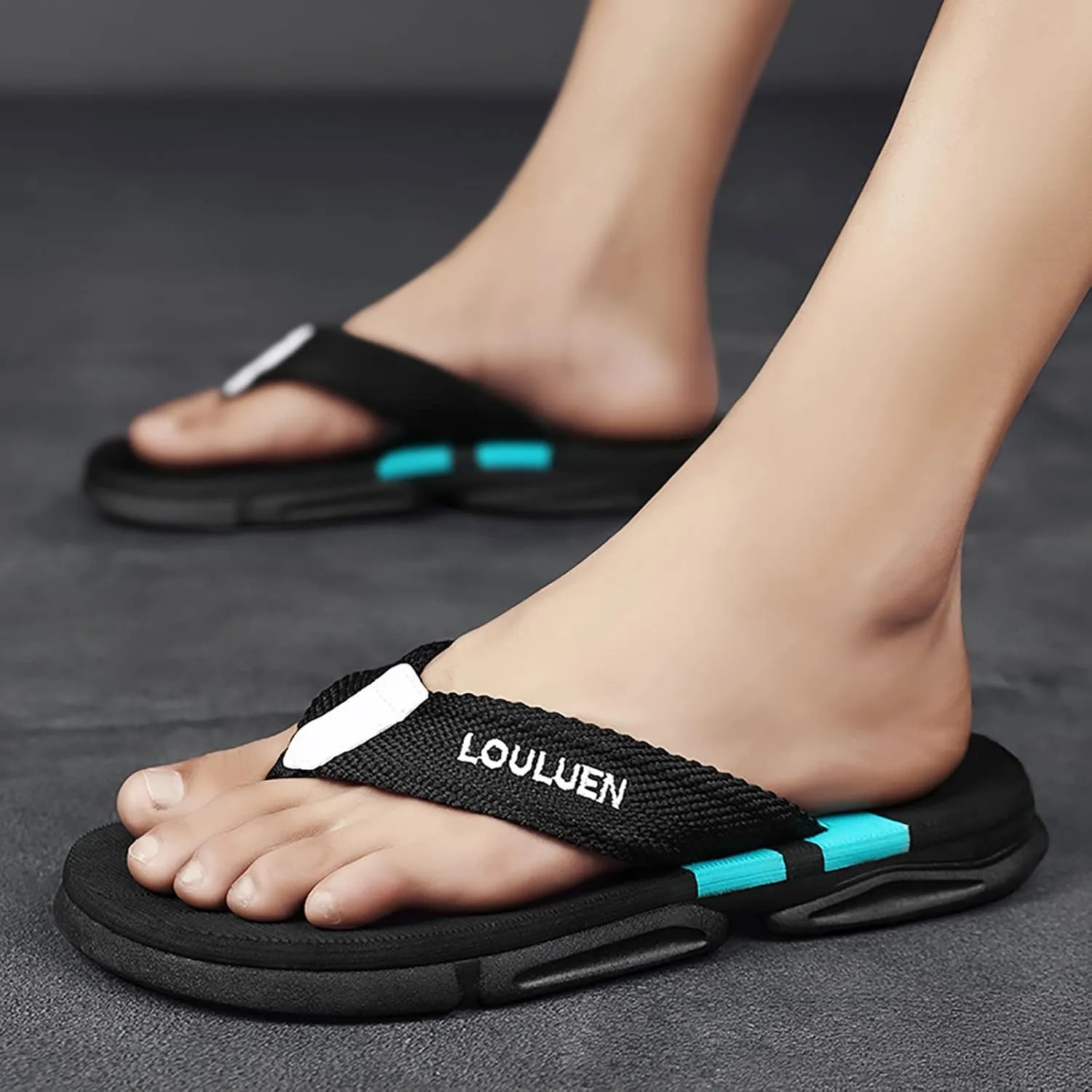 Flip Flops for Men Arch Support Men Casual Slippers Beach Flip Flops Outdoor Fashion Sandals Shoes