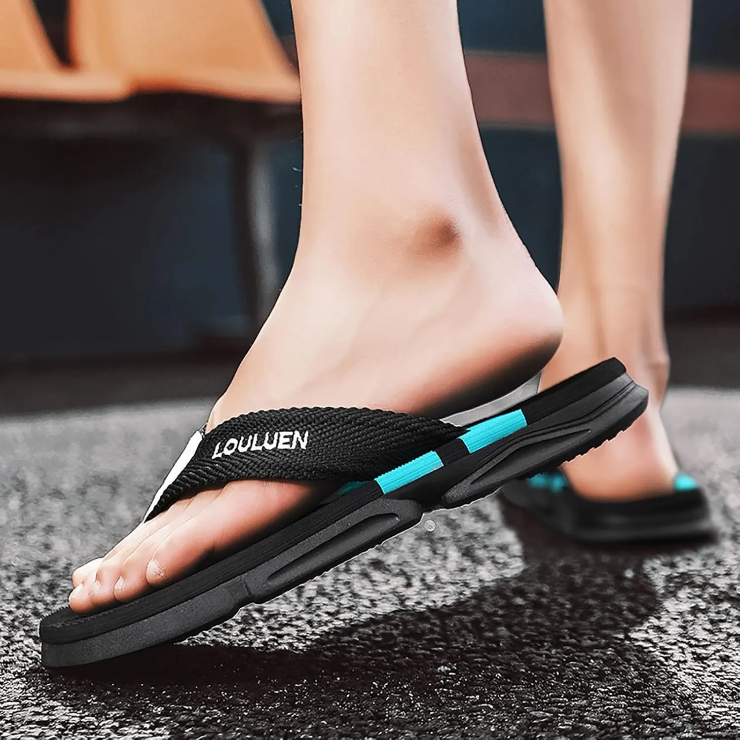 Flip Flops for Men Arch Support Men Casual Slippers Beach Flip Flops Outdoor Fashion Sandals Shoes