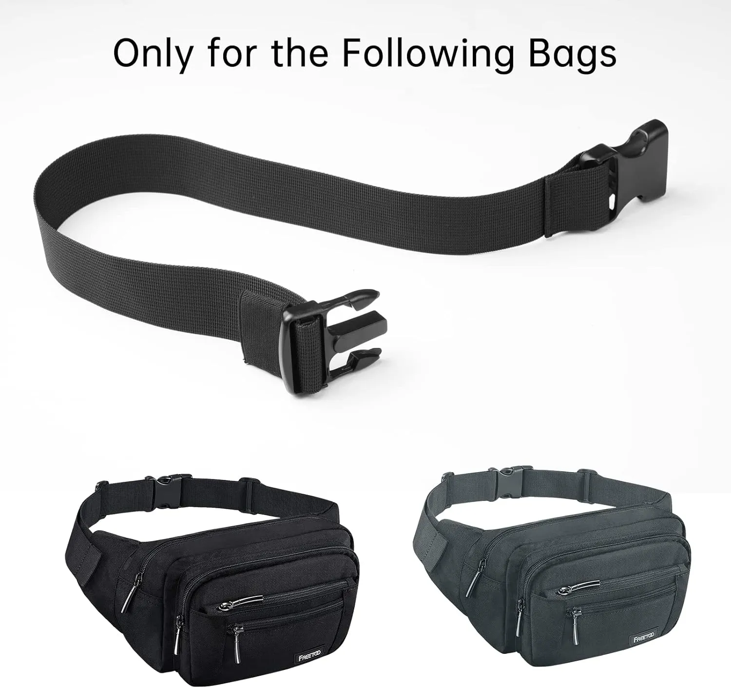 FREETOO Waist Pack Bag Fanny Pack for Men&Women Hip Bum Bag with Adjustable Strap for Outdoors Workout Traveling Casual Running Hiking Cycling