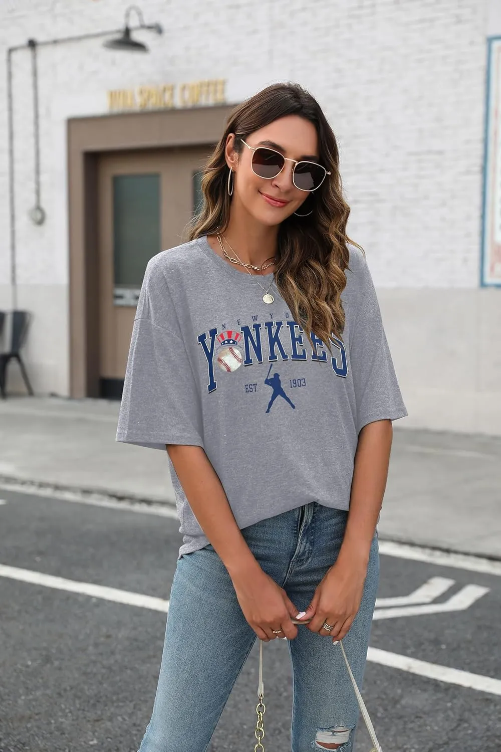 Game Day Shirt Baseball Shirts Women Oversized Baseball Team Graphic Tshirt Baseball Fan Shirt Casual Short Sleeve Tee Tops