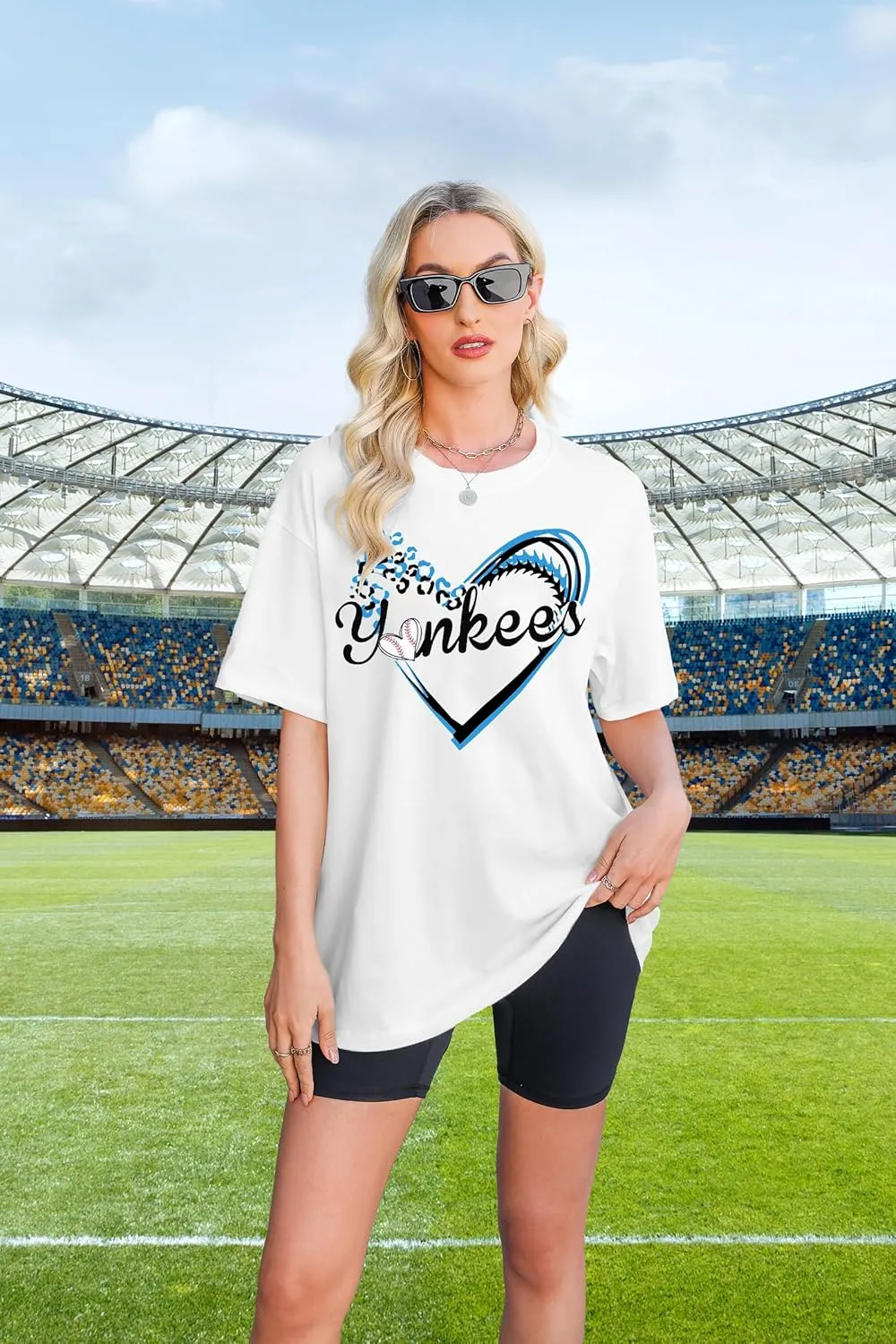 Game Day Shirt Baseball Shirts Women Oversized Baseball Team Graphic Tshirt Baseball Fan Shirt Casual Short Sleeve Tee Tops