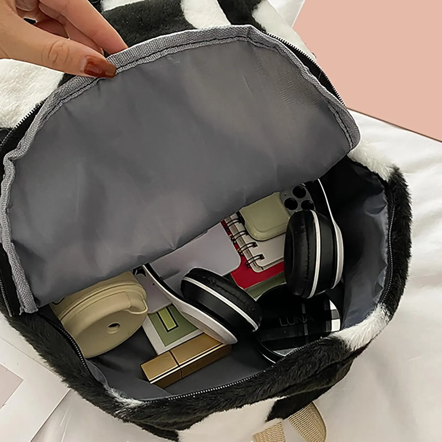 Girls Fashion Mini Backpack Purse Adjustable Shoulder Belt Zipper Backpacks Anti Theft Crossbody Bags for Women(Khaki)