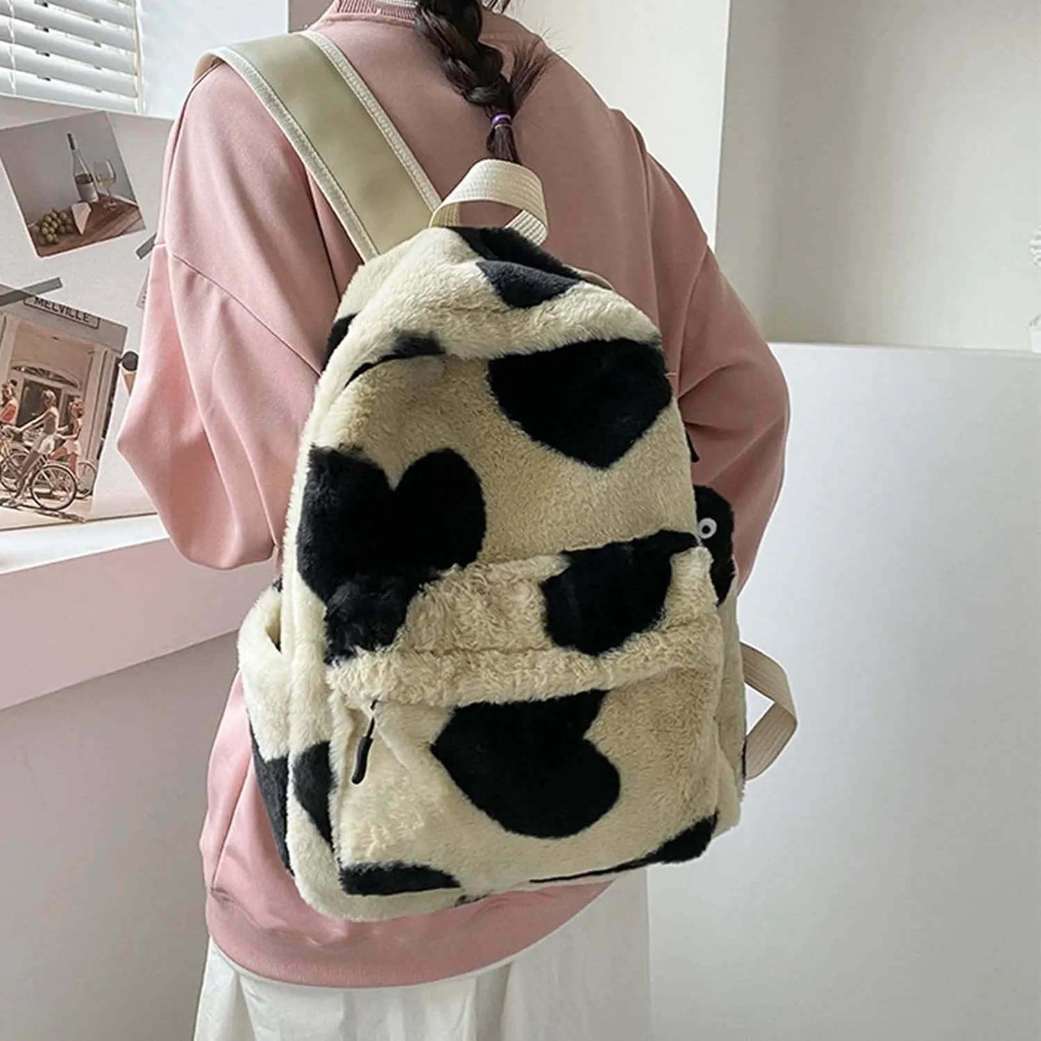 Girls Fashion Mini Backpack Purse Adjustable Shoulder Belt Zipper Backpacks Anti Theft Crossbody Bags for Women(Khaki)