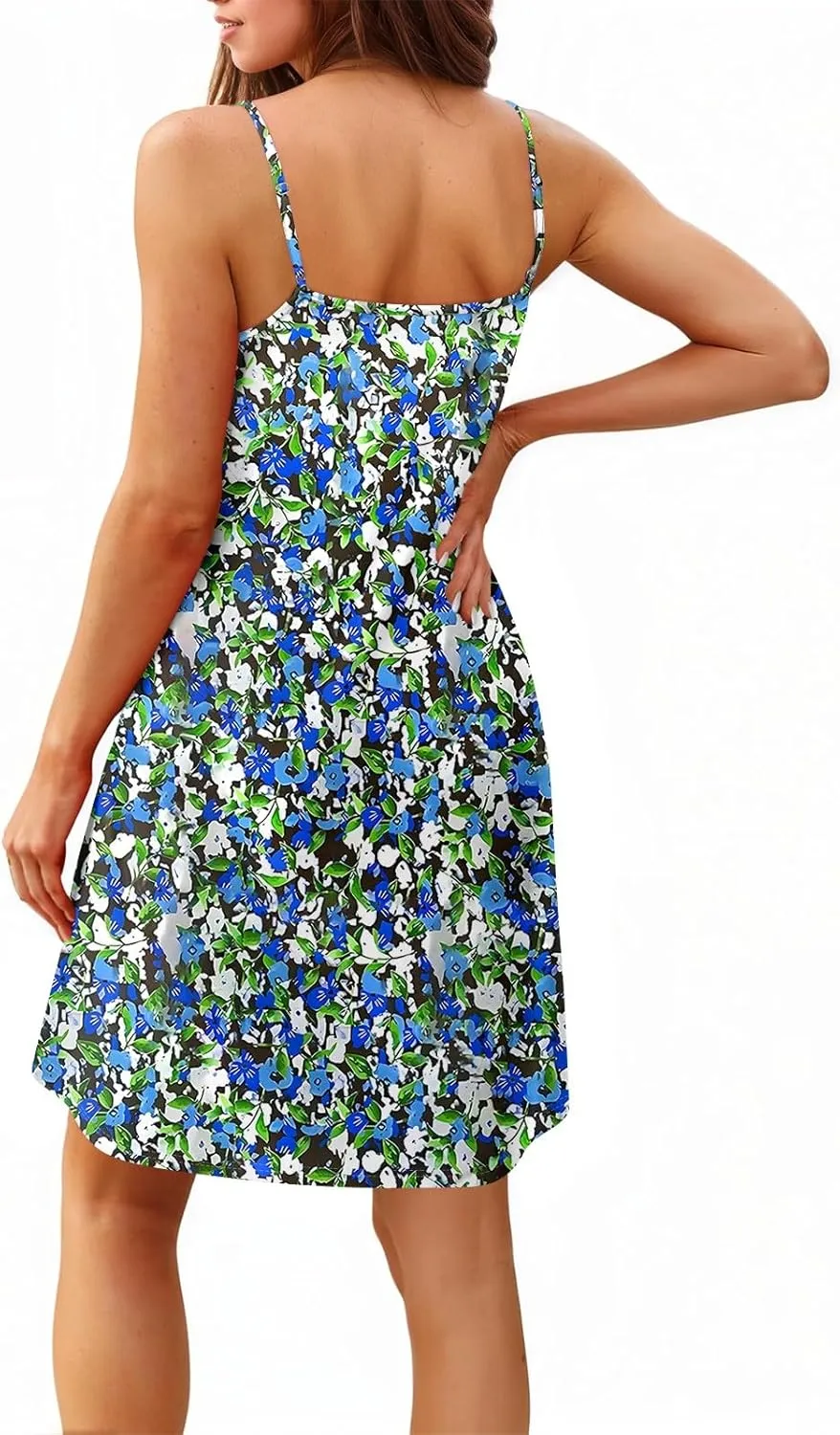 GOFULY Women'S Nightgowns & Sleepshirts Summer Boho Spaghetti Strap Dresses 2025 Trendy Cute Boatneck Sleeveless Nightshirts
