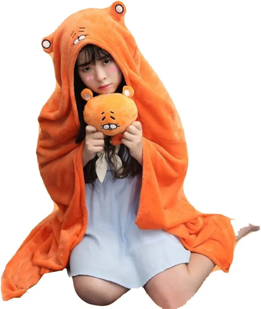 GOLDSTITCH Anime Cosplay Flannel Winter Cloak Cosplay Costume Outfit Flannel Hoodie Blanket Cape