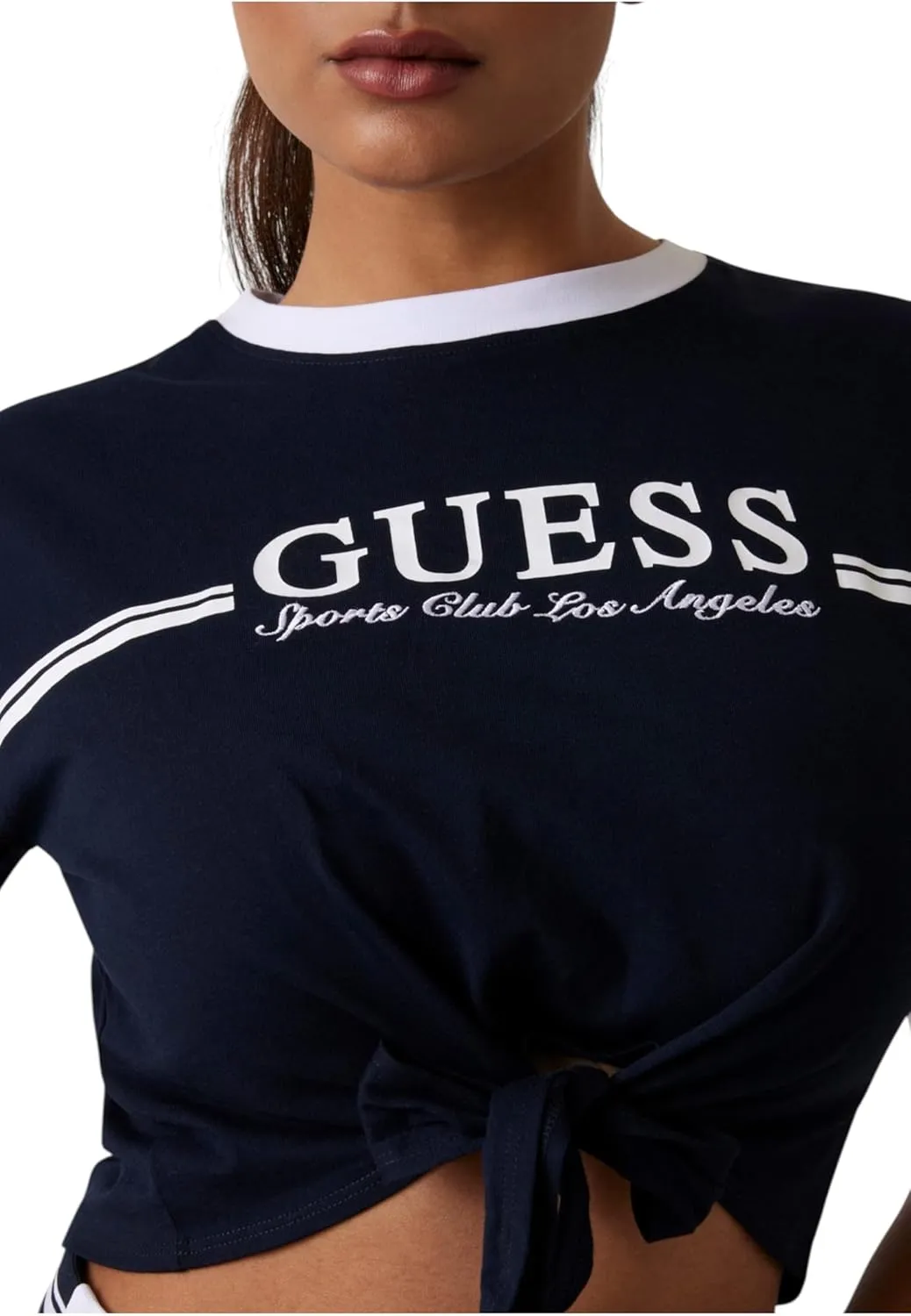 GUESS Women's Eco Short Sleeve Knot T-Shirt