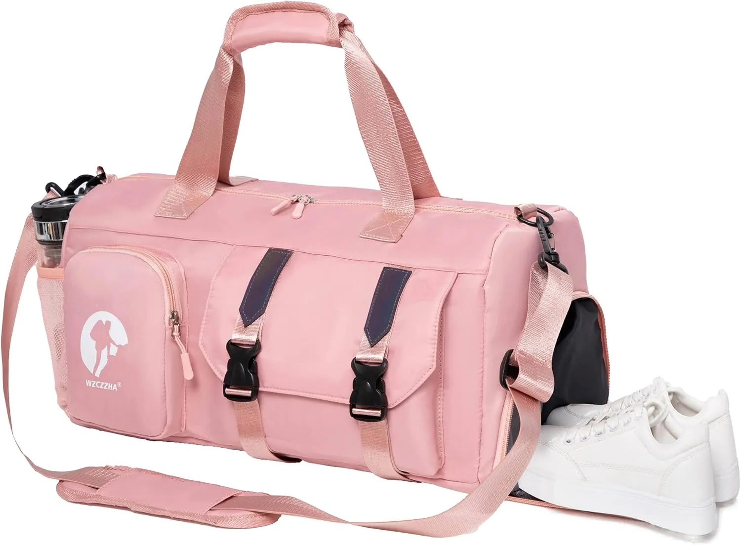 Gym Bag for Men and Women Small - 18.5"9.5"9" Duffel Travel Bag with Compartment, Gymnastics Equipment Bags