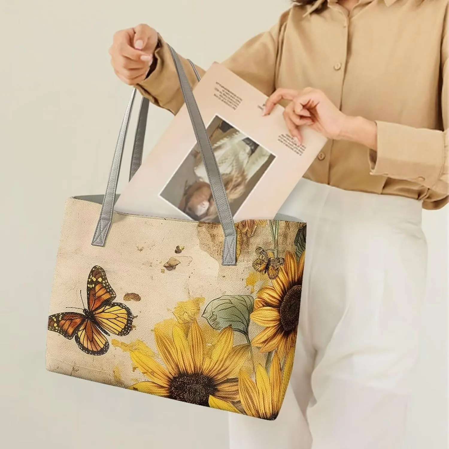 Handbags for Women Oversized Design Ladies Top Handle Purse Suitable for Outdoor Travel Outings Hiking Shopping