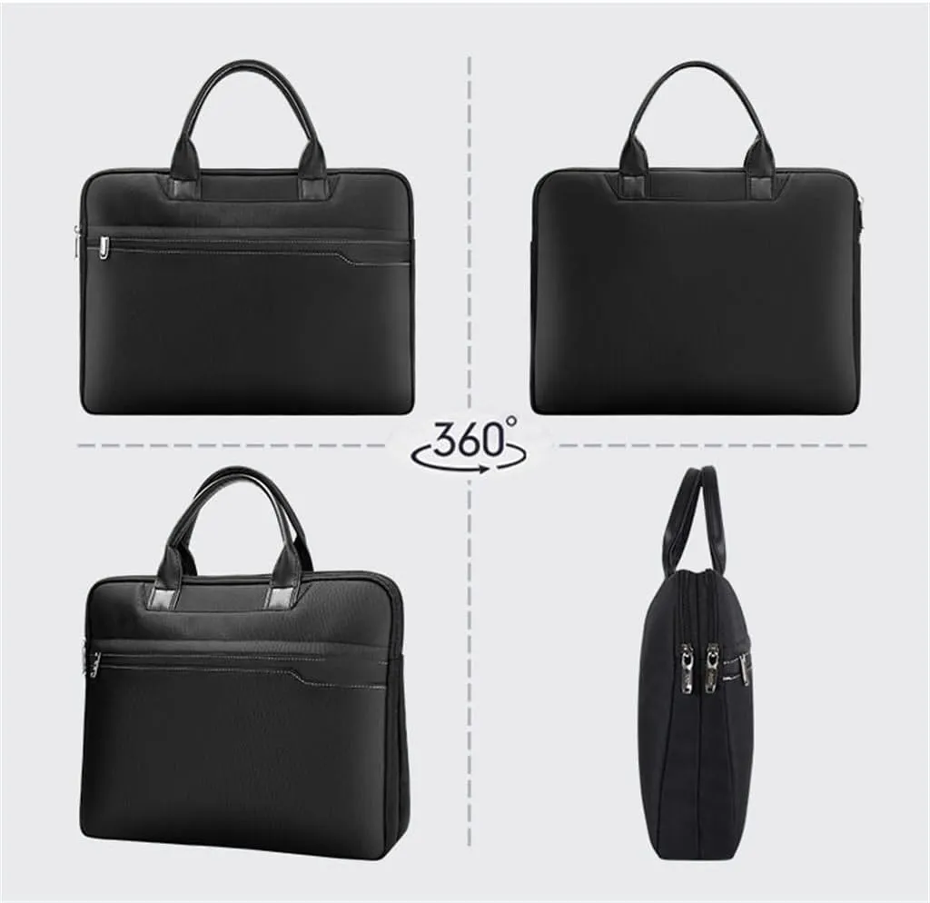 Handheld Briefcase Business Bag Meeting Office Document Bag Canvas Waterproof Document Bag Bag