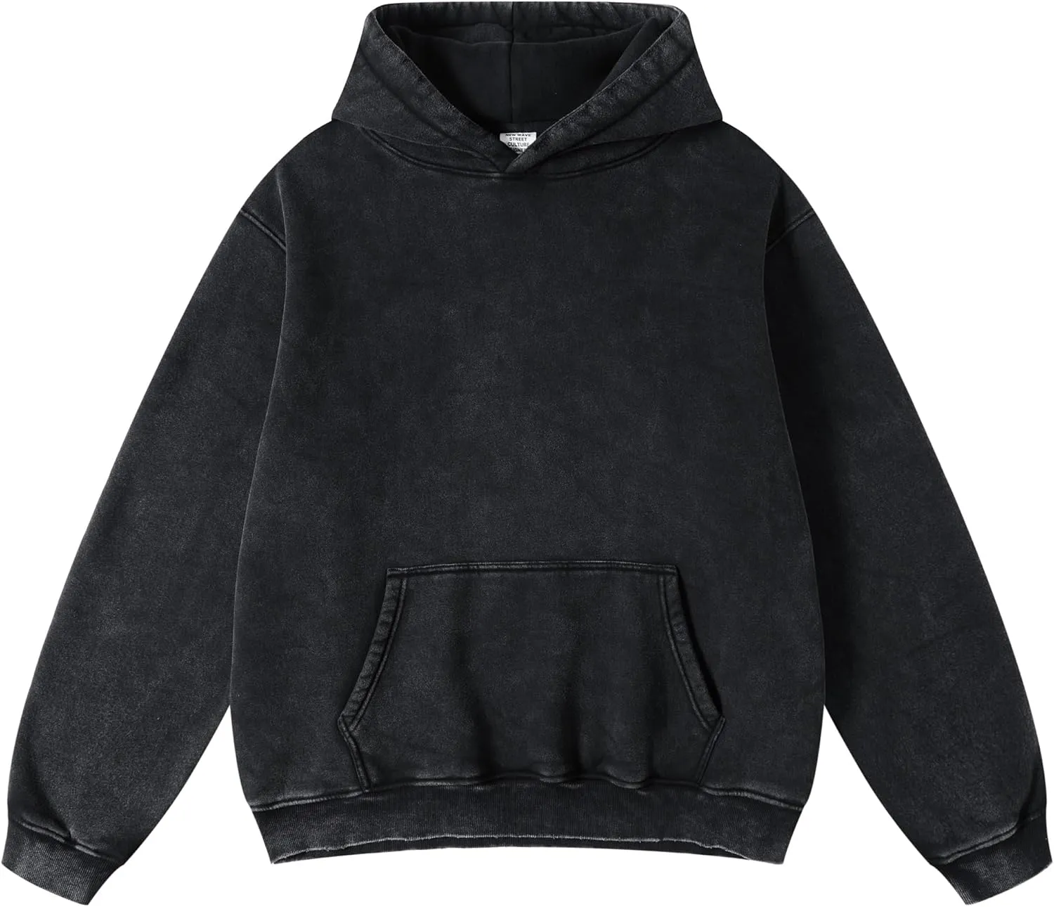 hathne Men's Oversized Hoodies Sweatshirt Cotton Wash Hooded Baggy Pullover Hoodies Vintage Winter Spring
