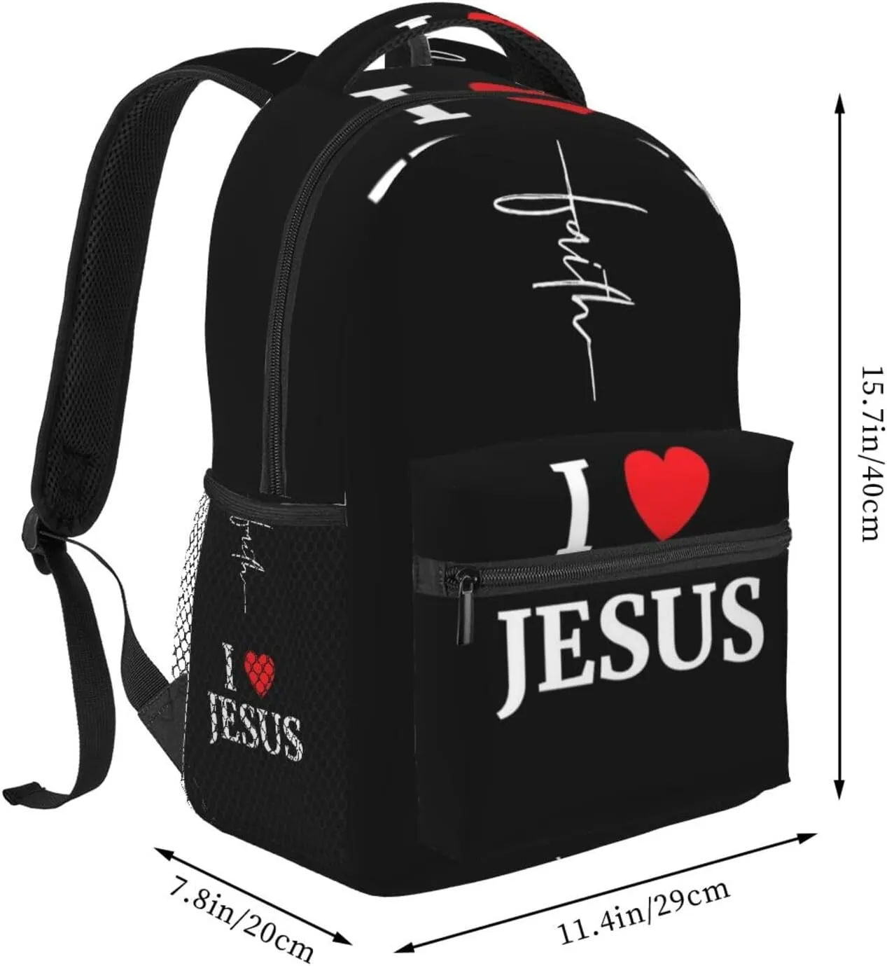 Jesus Backpacks Laptop Bookbag Computer Bag Hiking Travel Daypack for Women Men