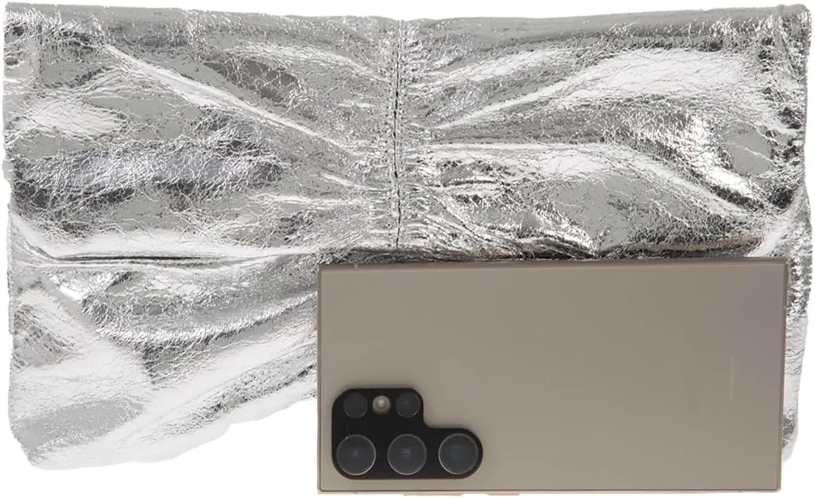 JNB Faux Leather Envelope Clutch Purse
