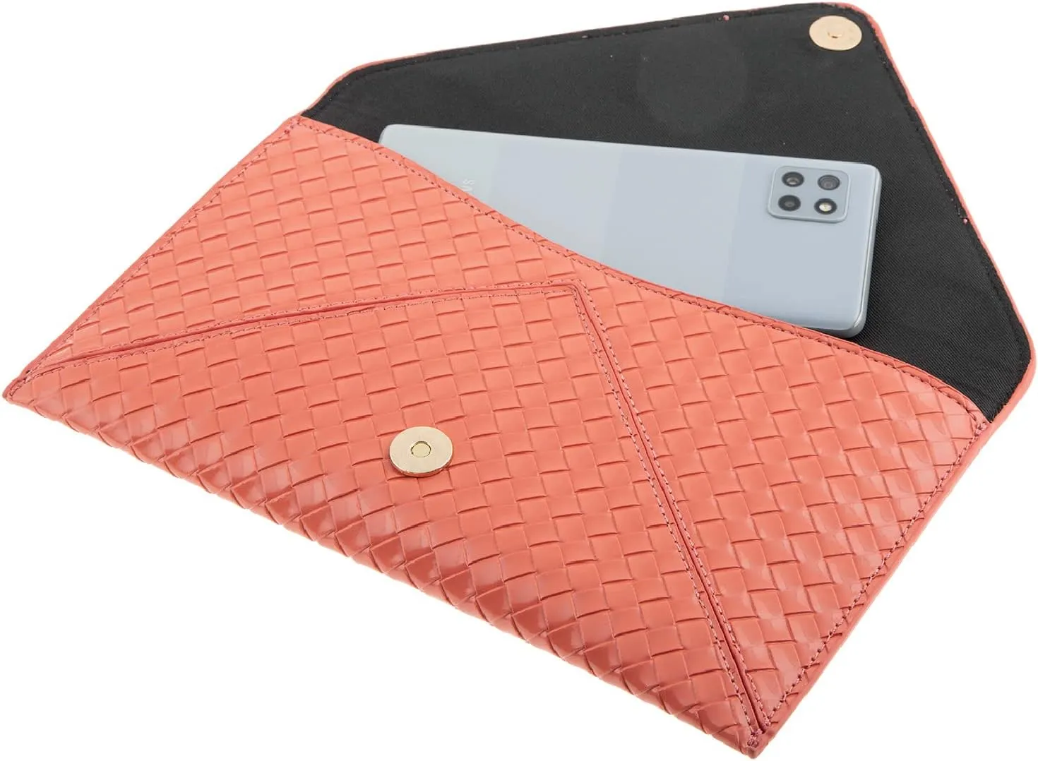 JNB Faux Patent Leather Glossy Envelope Clutch