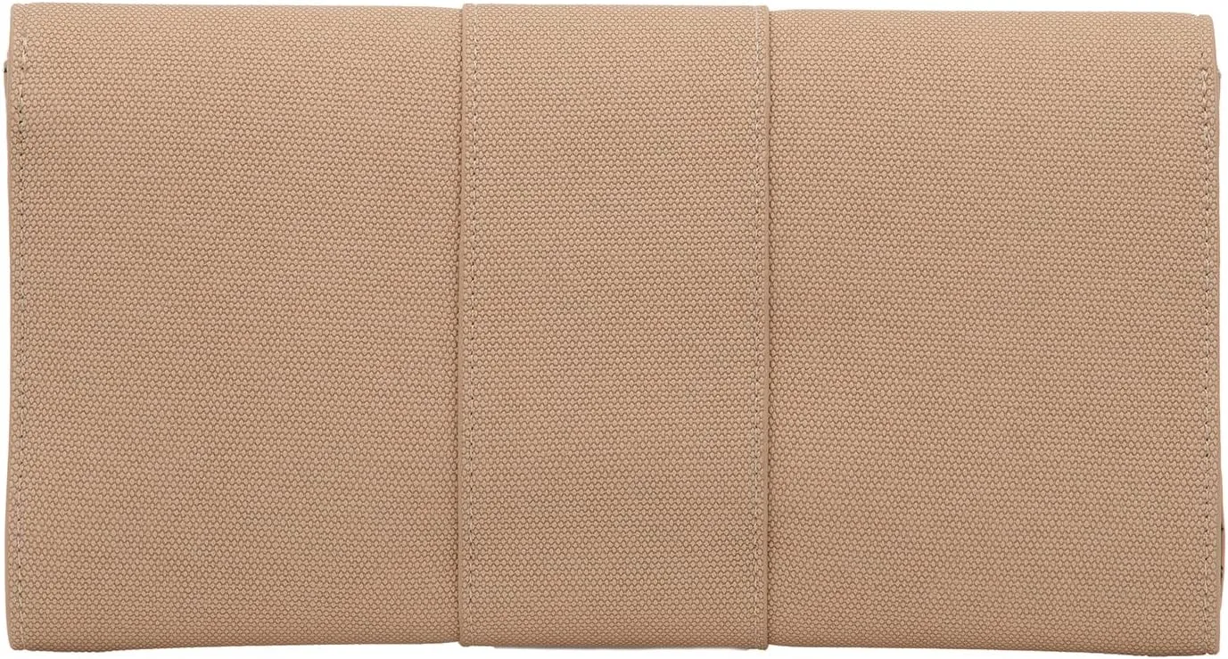 JNB Synthetic Leather Belted Envelope Clutch