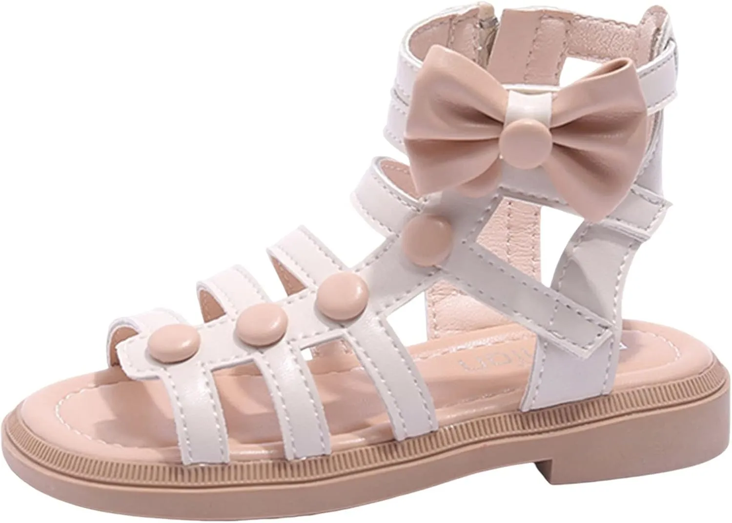 Kids Rubber Flat Gl??diator Sandals Baby Boys Girls Slip On Soft Open Toe Summer Shoes Bunny Bear Bottom Comfy Loafers