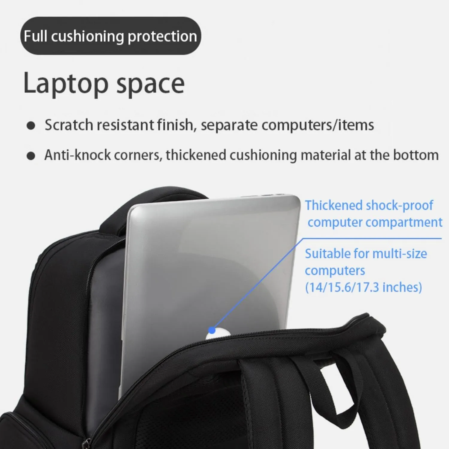Laptop Backpack for Men,Laptop Backpack Casual Business Bag Large Capacity Business Travel Multifunctional Computer Bag work bookback for men,carry on backpack,Clean with one wipe.