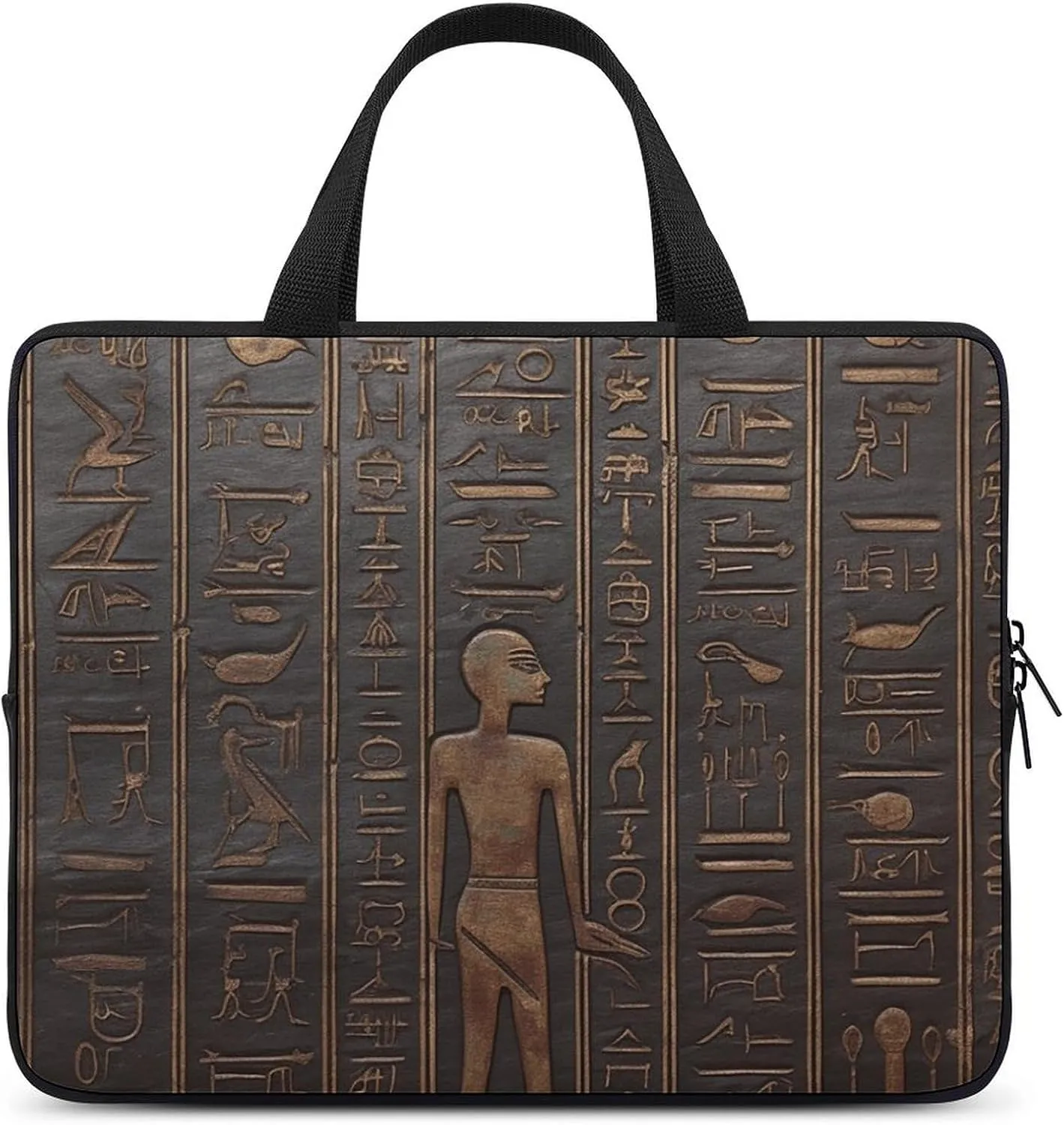 Laptop Bag Ancient Egyptian Hieroglyph Computer Bag Laptop Sleeves Casual Briefcase for Women Men Universal 10-17 Inch