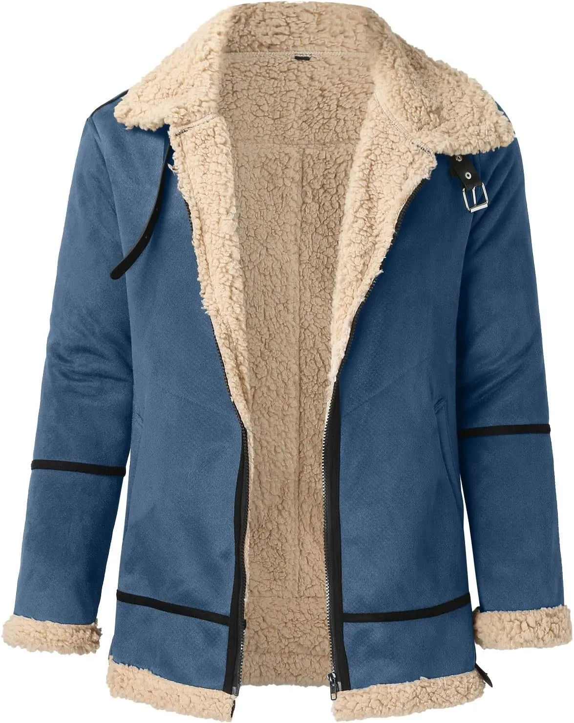 LCMTWX Mens Coats Cottonpadded Jacket Stand Collar Knitted Splice Sweater Coat Casual Cardigan Stylish Outwear Jackets