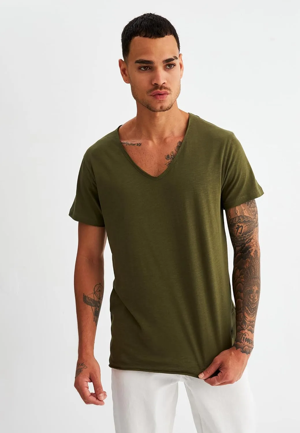 Leif Nelson Men's Oversized Long Sleeve T-shirt Sweatshirt LN6280