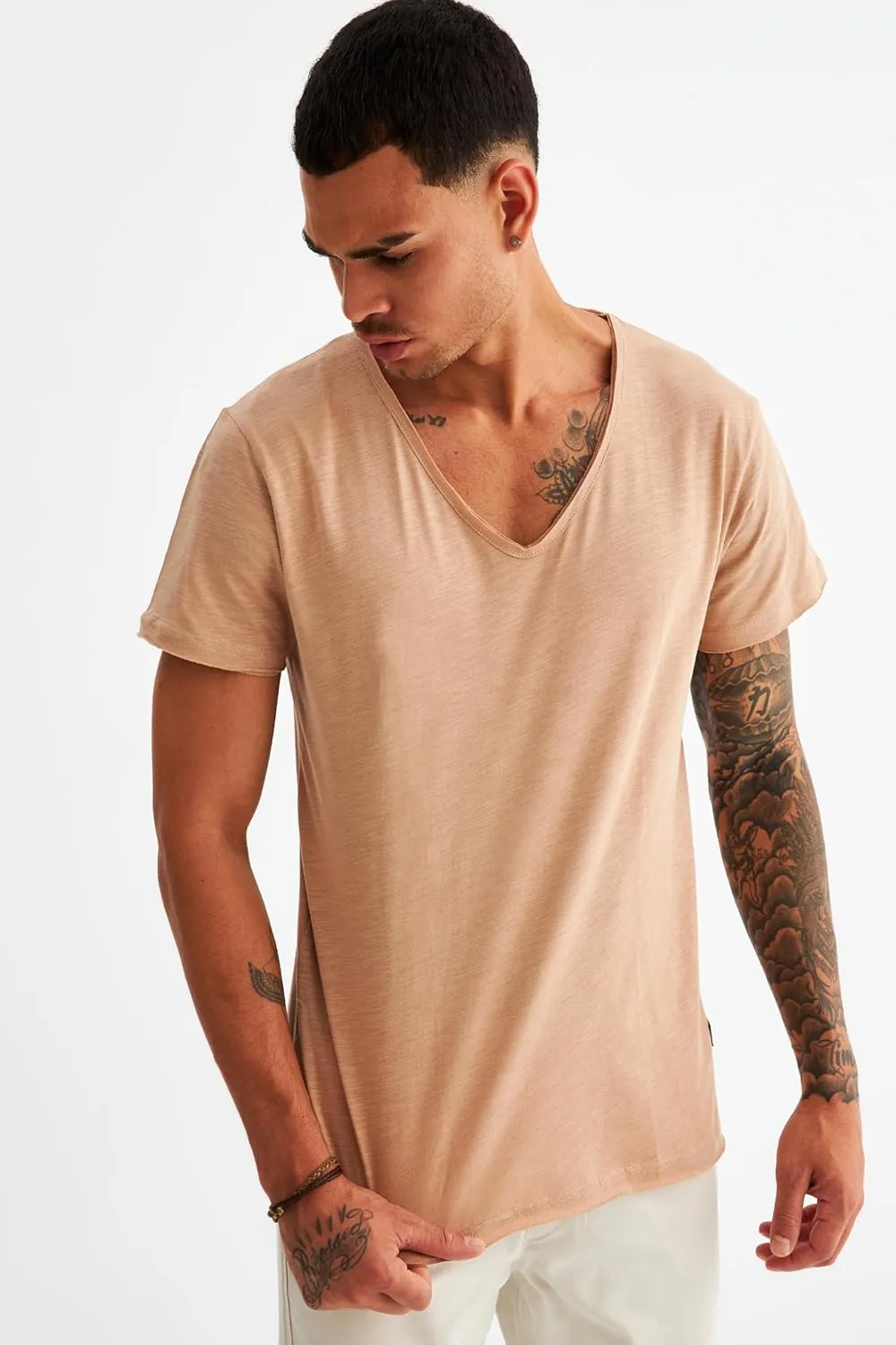 Leif Nelson Men's Oversized Long Sleeve T-shirt Sweatshirt LN6280