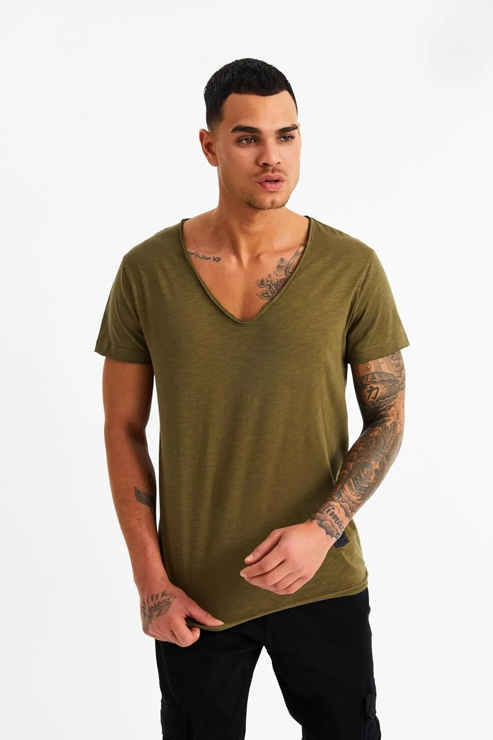 Leif Nelson Men's Oversized Long Sleeve T-shirt Sweatshirt LN6280