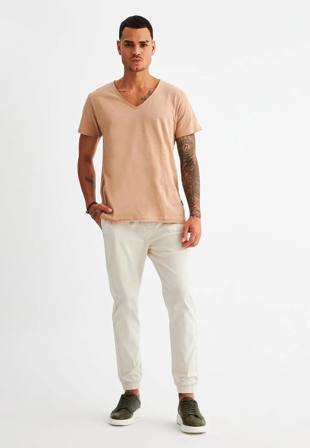 Leif Nelson Men's Oversized Long Sleeve T-shirt Sweatshirt LN6280