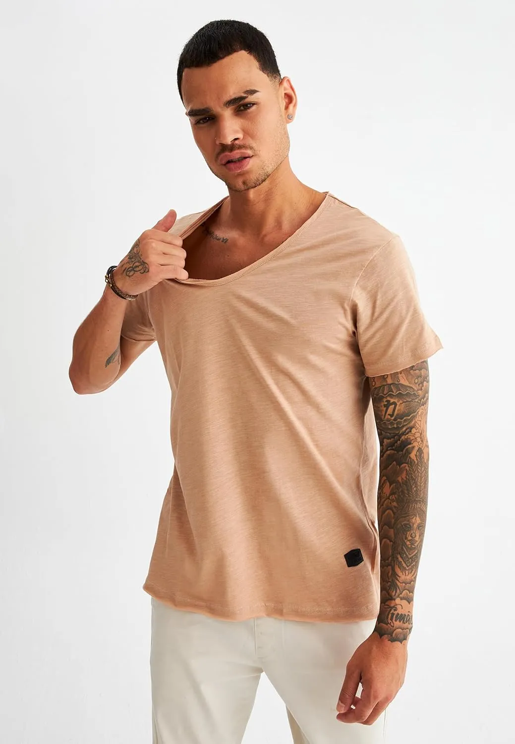 Leif Nelson Men's Oversized Long Sleeve T-shirt Sweatshirt LN6280
