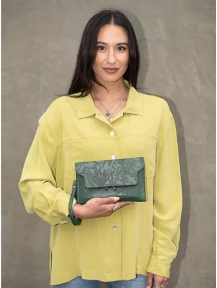 Liz Soto Kate Small Clutch Purses for Women - Vegan Leather Cross Body Shoulder Bag or Handbag with Adjustable Straps
