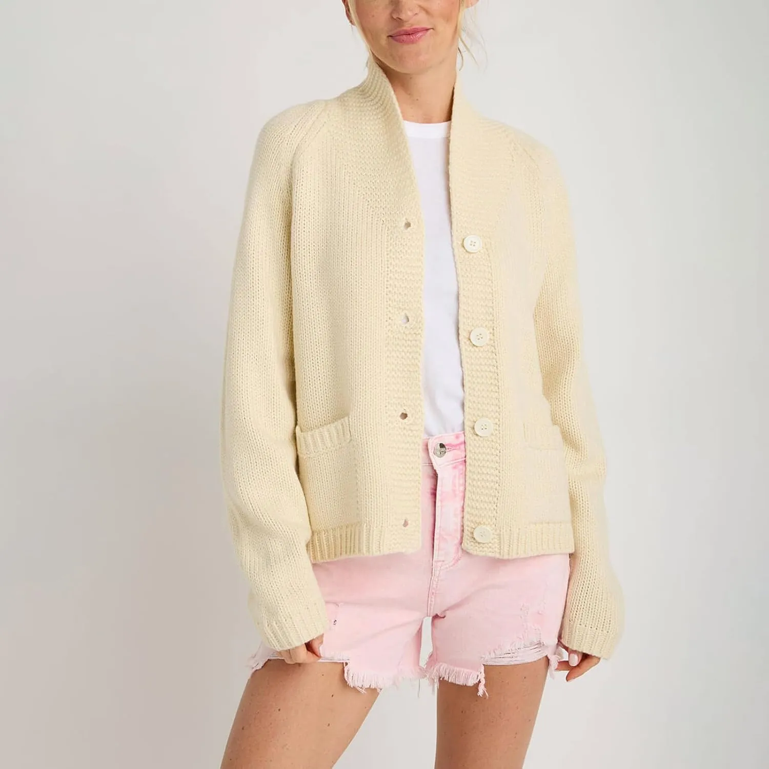 Lobster Knit Sweater Cardigan for Women Y2K Chunky Open Front Vintage Lightweight Knitwear Cardigans