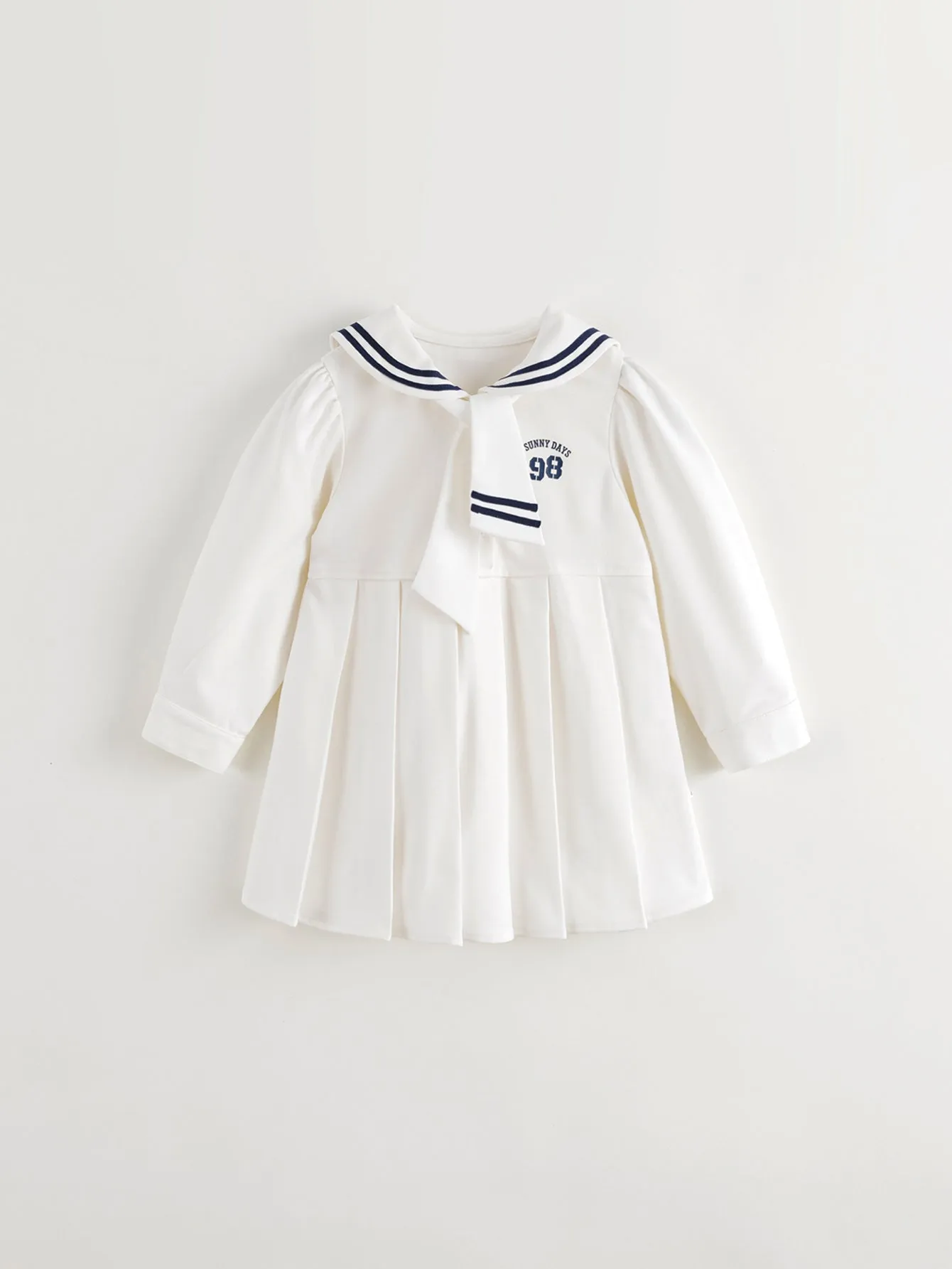 MARC & JANIE Girls Peter Pan Collar Dresses with Ties 241262