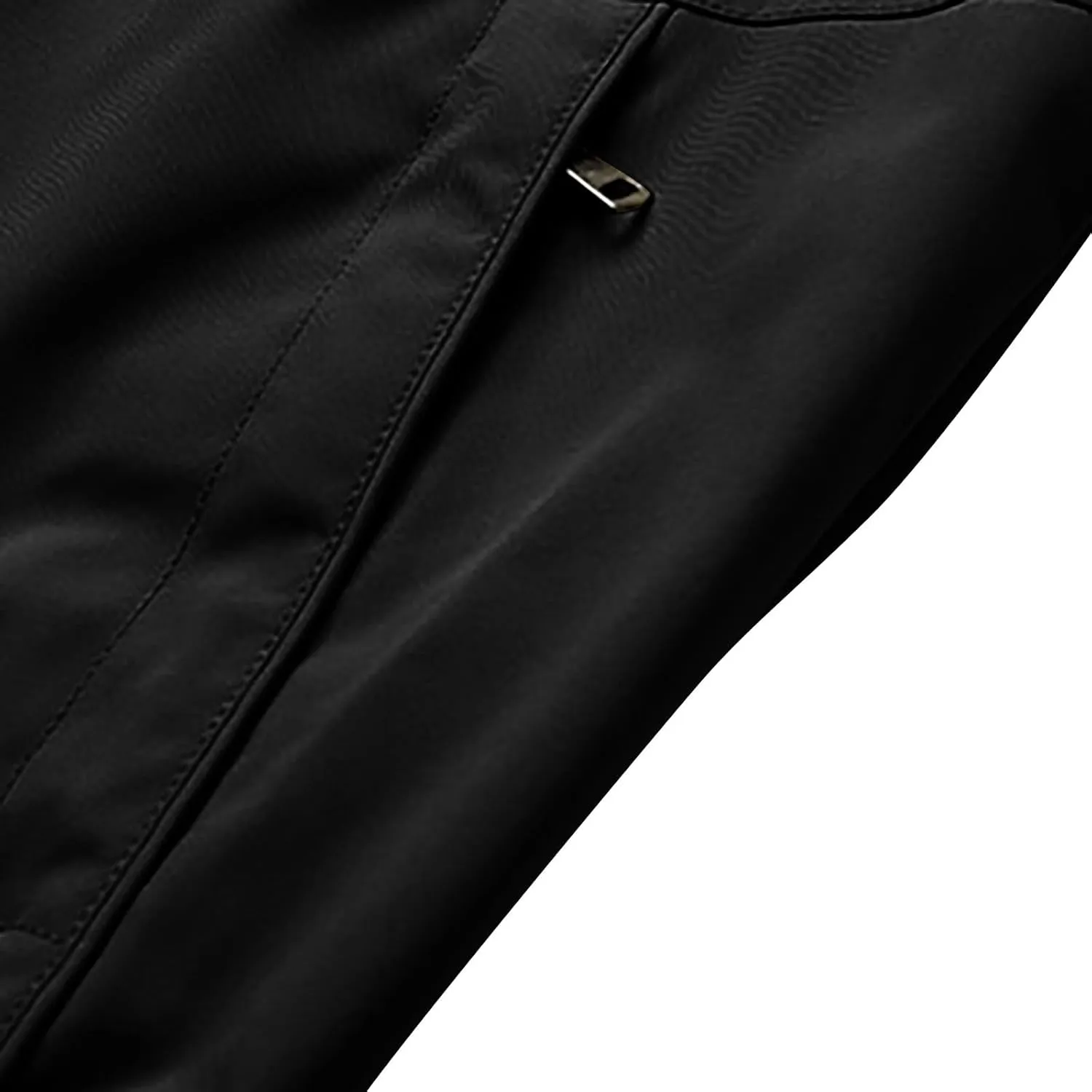 Men'S Bomber Jacket Casual Stand Collar Coat Lightweight Windbreaker Zip Up Coat with Pocket Outer Wear Jacket
