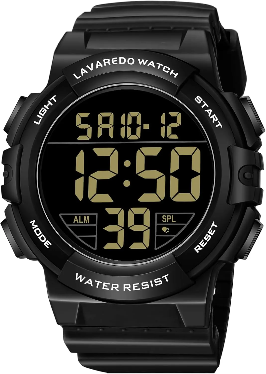 Mens Digital Watch, Sport Military Watches for Men Waterproof LED Screen Large Face Tactical Watch with Backlight Alarm Stopwatch Wrist Watch