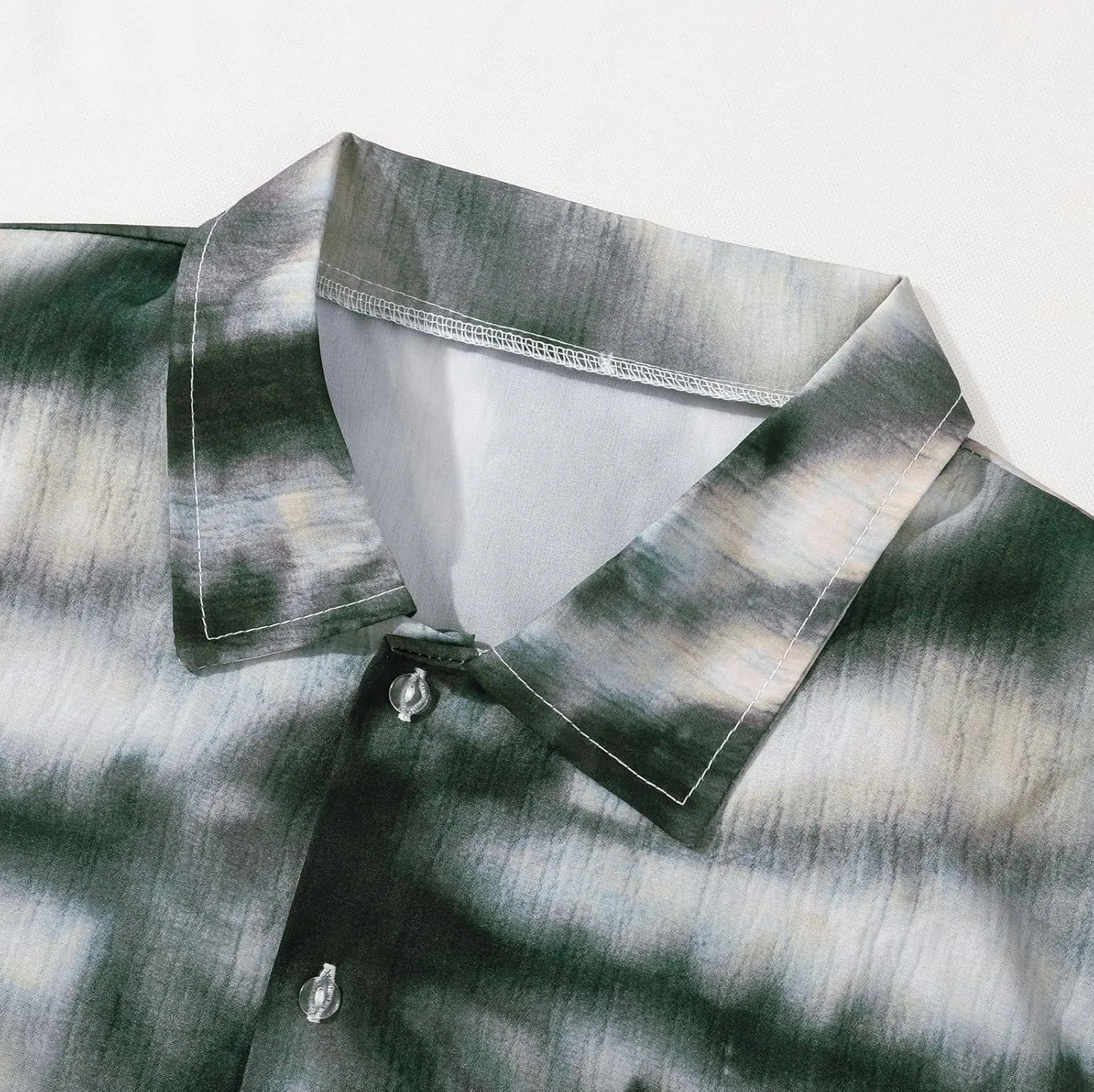 Mens Hawaiian Button Down Shirt Short Sleeve Beach Shirt Summer