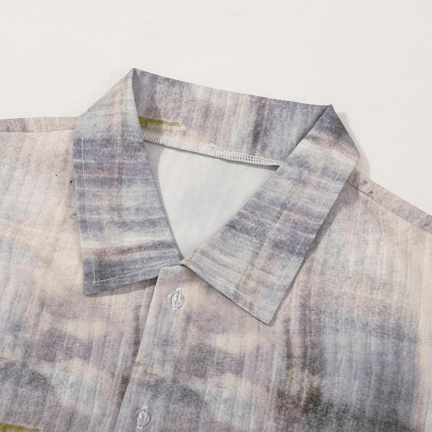 Mens Hawaiian Button Down Shirt Short Sleeve Beach Shirt Summer