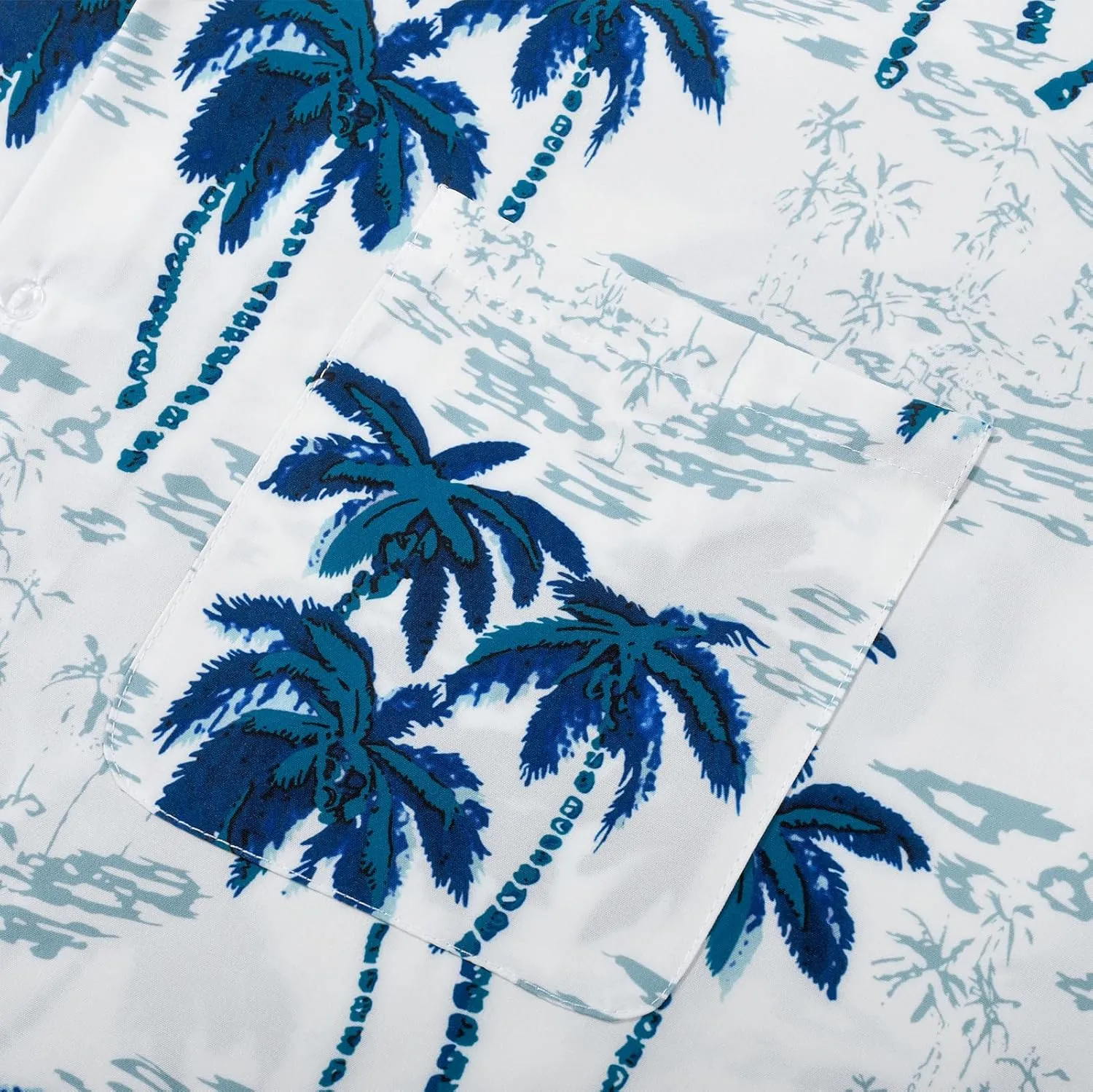 Mens Hawaiian Button Down Shirt Short Sleeve Beach Shirt Summer