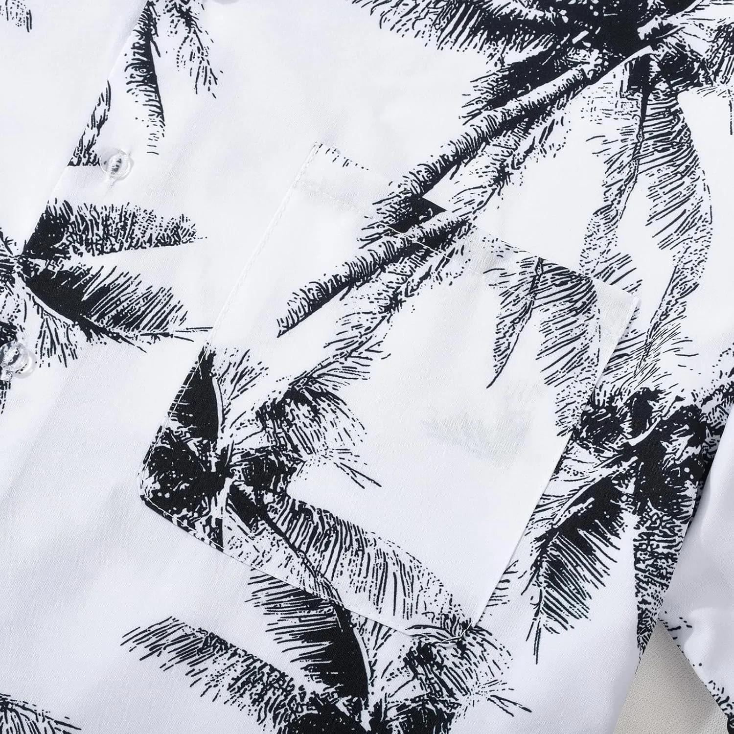 Mens Hawaiian Button Down Shirt Short Sleeve Beach Shirt Summer