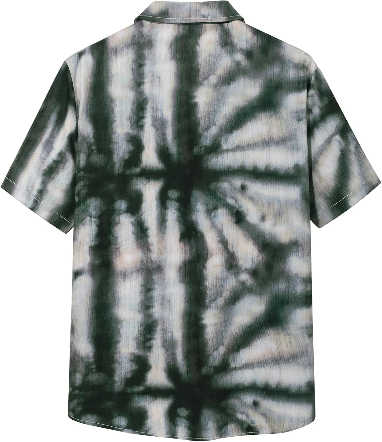 Mens Hawaiian Button Down Shirt Short Sleeve Beach Shirt Summer