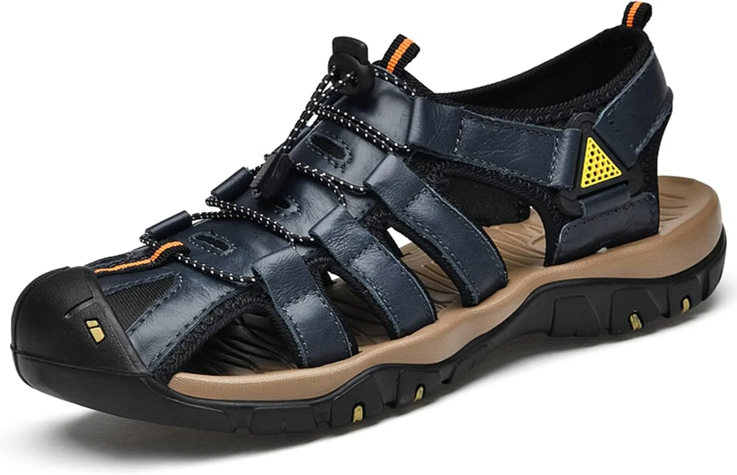 Men's Hiking Sport Sandals, Closed Toe Sport Sandals, Lightweight Trail Walking Casual Sandals Water Shoes