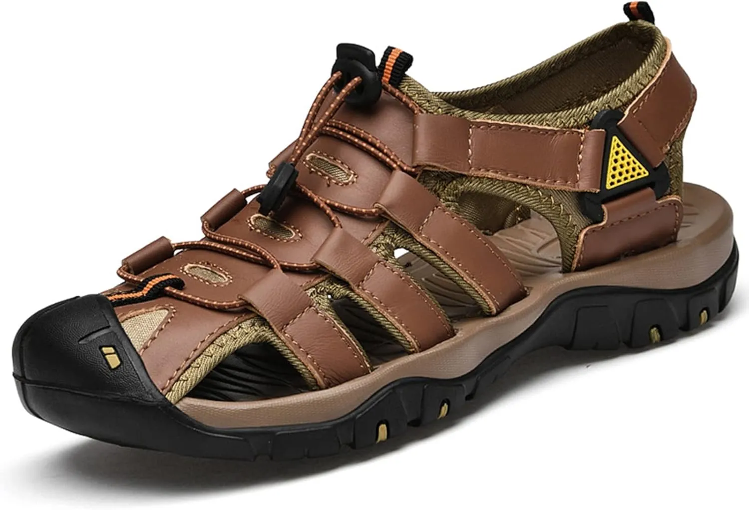 Men's Hiking Sport Sandals, Closed Toe Sport Sandals, Lightweight Trail Walking Casual Sandals Water Shoes