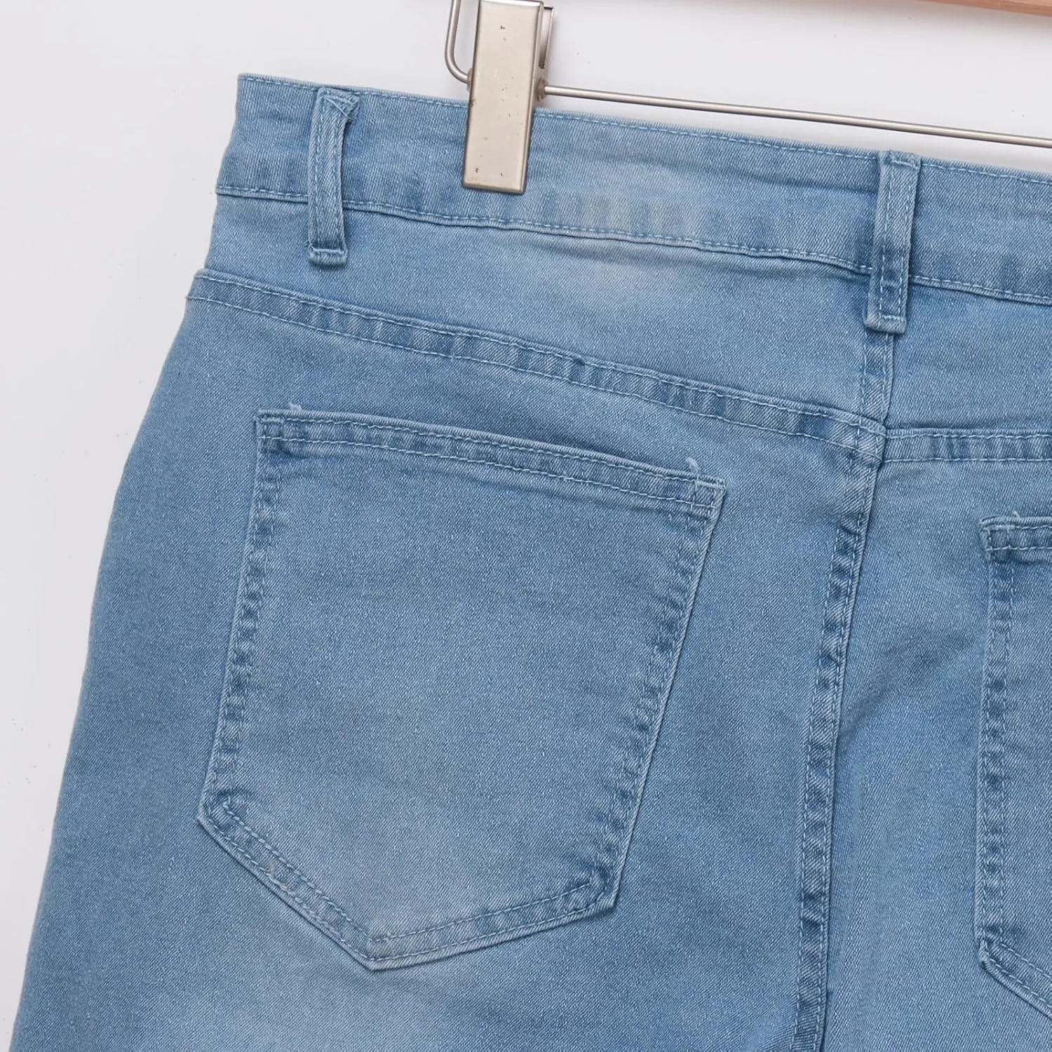 Men's Jeans Slim Fit Skinny Denim Stretch Tapered Jean Pants Casual Elastic Waist Jeans Fashion Comfort Denim Pants