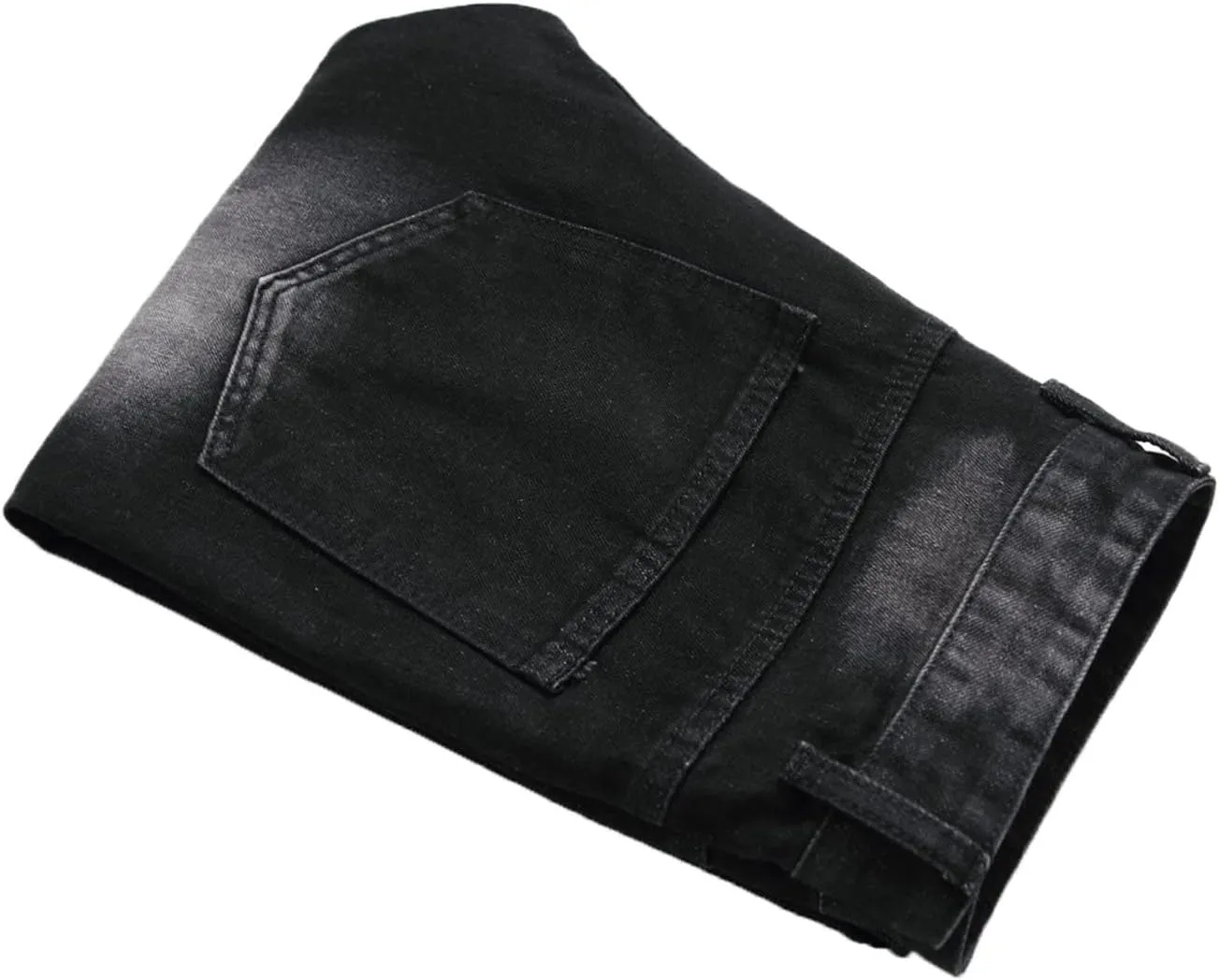 Men's Ripped Washed Slim Fit Jeans Straight Leg Hip Hop Denim Pants Vintage Distressed Skinny Jean Trousers