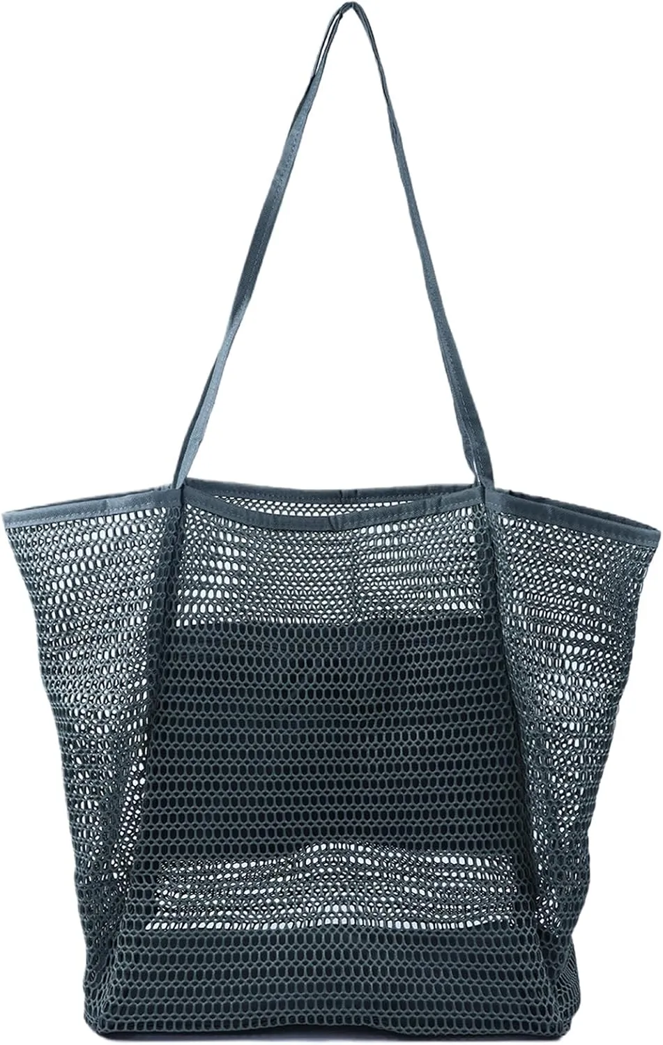 Mesh Beach Tote Womens Shoulder Handbag,Elegant Beach Tote Bag,Stylish and Lightweight Summer Essential