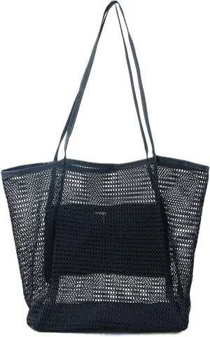 Mesh Beach Tote Womens Shoulder Handbag,Elegant Beach Tote Bag,Stylish and Lightweight Summer Essential
