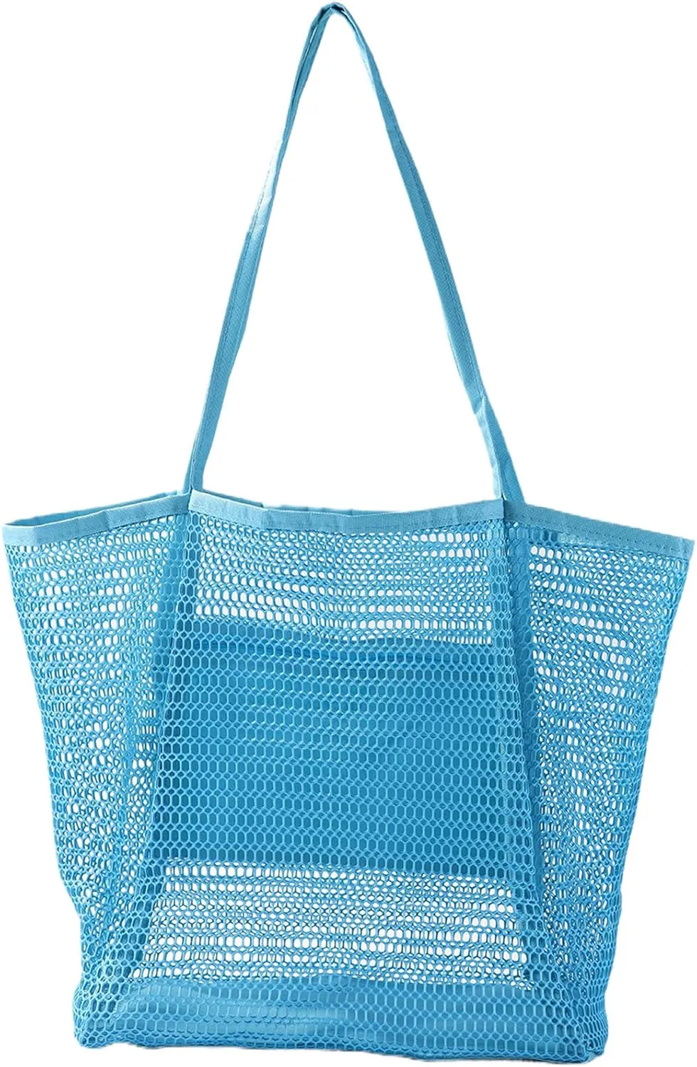 Mesh Beach Tote Womens Shoulder Handbag,Elegant Beach Tote Bag,Stylish and Lightweight Summer Essential