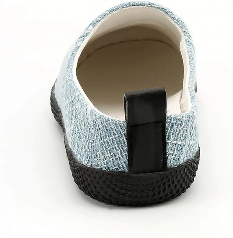 MizHome Men's Open-Back Loafers Breathable Clogs Slippers Indoor Outdoor Slide Sandals Slip-on Casual Flats