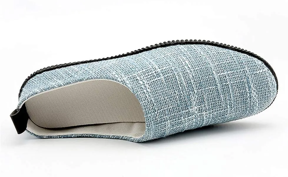 MizHome Men's Open-Back Loafers Breathable Clogs Slippers Indoor Outdoor Slide Sandals Slip-on Casual Flats