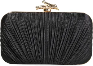 MR Clutch Purses for Women Evening Bag Satin Pleated Evening Bags for Women Formal Wedding Party Cocktail Purse
