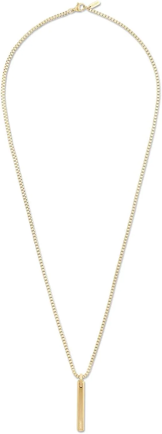 MVMT Men's Monolith Pendant Necklace | Lobster Clasp, Stainless Steel